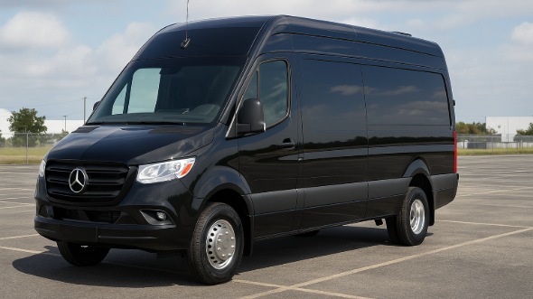Exterior of Metairie Party Bus Company's 14 Passenger Sprinter Limousine in Metairie