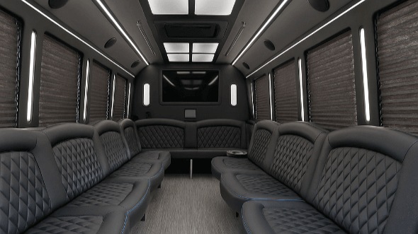 25 Passenger Party Bus Interior