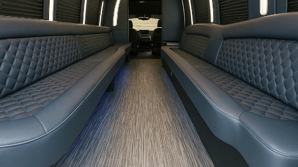 28 Passenger Party Bus Interior