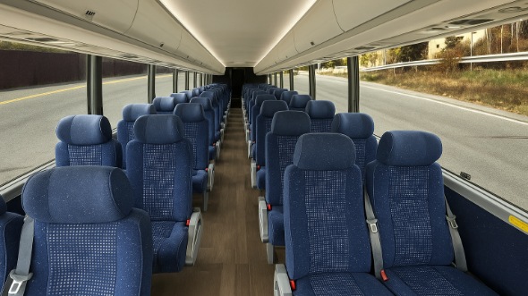 Interior of Louisiana Party Bus Company's 35 Passenger Minibus in Louisiana
