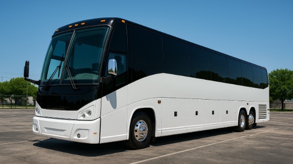 Exterior of Louisiana Party Bus Company's 40 Passenger Charter Bus in Louisiana