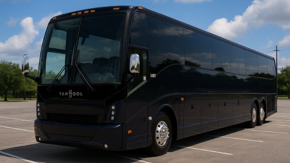 Exterior of Louisiana Party Bus Company's 44 Passenger Charter Bus in Louisiana