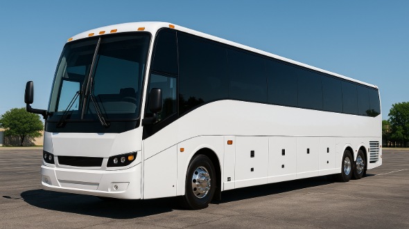 Exterior of Louisiana Party Bus Company's 46 Passenger Charter Bus in Louisiana