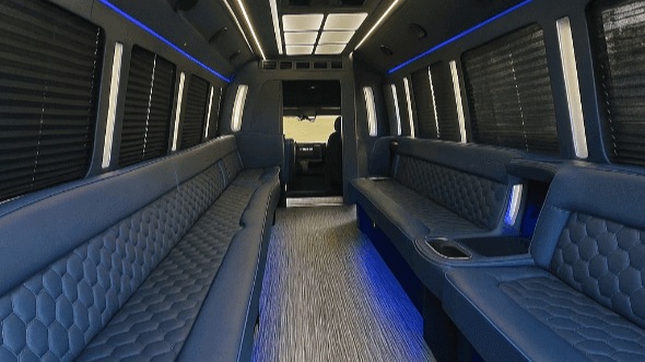 Interior of Bossier City Party Bus Company's 50 Passenger Party Bus in Bossier City